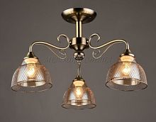 Люстра потолочная трехрожковая Мелодия Света E27 Бронзовый картинка 